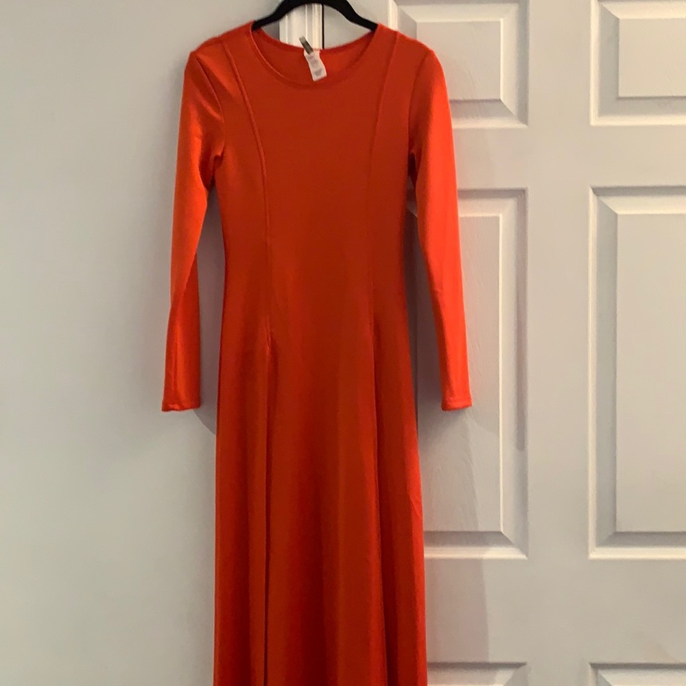 NWT Red maxi dress with high slits